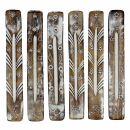 1x Räucherstäbchenhalter aus Holz weiß antik