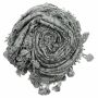 Sciarpa triangolare - motivo floreale - grigio - fazzoletto da collo