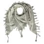 Kufiya Keffiyeh gris marfil Pañuelo de Arafat