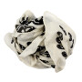 Cotton Scarf skulls white black squared kerchief