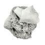 Pañuelo de algodón Estampado de India 1 blanco negro flores negras Pañuelo cuadrado