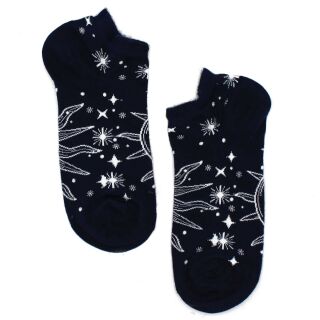 Sneaker Socken Strümpfe Sun and Moon Sonne Mond Sterne