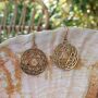 Ohrringe Metall Stern Symbol Dreieck gold Hängeohrringe Boho Ethno