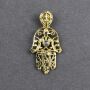 Chain pendant amulet metal gold Hamsa hand with stone metal