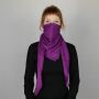Cotton cloth purple purple 100x100cm light neckerchief square cloth scarf scarf