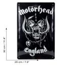 Embossed tin sign Motörhead 20x30cm nostalgia tin sign