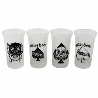 Shot glass set Motörhead 4x shot glasses stamper Warpig Lemmy