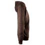 Chaqueta con capucha marrón  negro ethno imprimir  streetwear cremallera chaqueta hoodie chaqueta