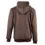 Chaqueta con capucha marrón  negro ethno imprimir  streetwear cremallera chaqueta hoodie chaqueta