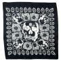 Bandana Tuch Totenkopf Spinnennetz schwarz weiß quadratisches Kopftuch Halstuch