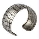 Bangle silver 3cm metal adjustable bracelet scale optics