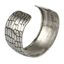 Bangle silver 3cm metal adjustable bracelet scale optics