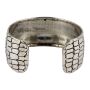 Bangle silver 3cm metal adjustable bracelet scale optics