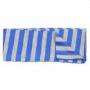 Shawl - grey - blue striped - Muffler scarf
