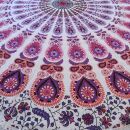 Meditationsdecke Tagesdecke 133cm runde Tischdecke...