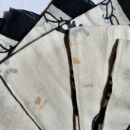 10x Baumwolltuch B-Ware Fehler Tribal Style schwarz beige Tuch Halstuch Star
