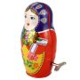 Tin toy Matryoshka figure made of tin Matryoshka tin figure