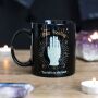 Tasse Wahrsagerhand Porzellan Kaffeetasse Hand Wahrsager Handlesen