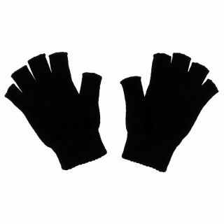 Half - Finger gloves black hand warmer short finger gloves