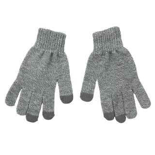 Fingerhandschuhe Touchgloves grau Handschuhe Handwärmer