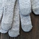 Fingerhandschuhe Touchgloves grau Handschuhe Handwärmer