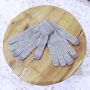 Fingerhandschuhe Touchgloves grau Handschuhe Handwärmer