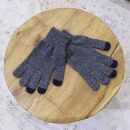 Fingerhandschuhe Touchgloves blau-navy Handschuhe Handwärmer