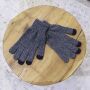 Fingerhandschuhe Touchgloves blau-navy Handschuhe Handwärmer