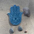 Räucherstäbchenhalter Hamsa silber türkis Schale Ornamentik