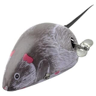Tin toy mouse little mouse tin mouse sheet metal mouse grey