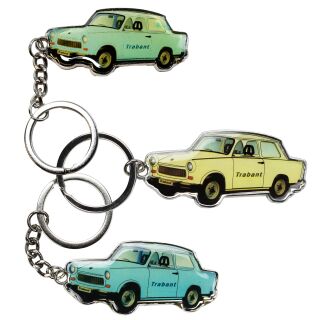 Schlüsselanhänger Trabant Trabbi Trabi flach DDR Kult Auto