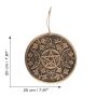 Wandrelief Aufhänger kupfer dreifach Mond Symbol triple moon Terrakotta Wandbild