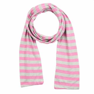 Foulard - sciarpa a righe - grigio - rosa a righe - sciarpa estiva - fazzoletto da collo