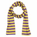 Shawl - yellow - purple striped - Muffler scarf