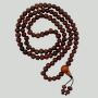 Gebetskette Mala Kette Raktu Perlen Bergsamen dunkelbraun Halskette Meditationskette