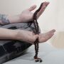 Gebetskette Mala Kette Raktu Perlen Bergsamen dunkelbraun Halskette Meditationskette