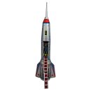 Tin Toy collectable toys rocket moonrocket skyexpress spaceship silver
