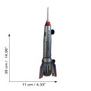 Tin Toy collectable toys rocket moonrocket skyexpress spaceship silver