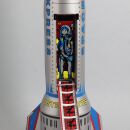 Tin Toy collectable toys rocket moonrocket skyexpress spaceship silver