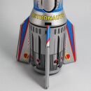 Tin Toy collectable toys rocket moonrocket skyexpress spaceship silver
