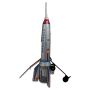 Tin Toy collectable toys rocket moonrocket skyexpress spaceship silver