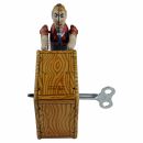 Tin toy collectable toys man rolls box warehouse worker box roller tin man