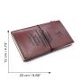Notebook made of leather sketchbook diary brown true friends
