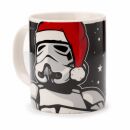 Tasse Star Wars Sturmtruppler mit Nikolausmütze Stormtrooper Kaffeetasse