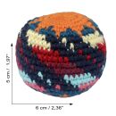 Footbag juggling ball colorful kickball knitting ball stress ball