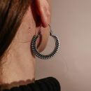 Ohrringe Metall Muster01 Hängeohrringe Modeschmuck Boho Ethno