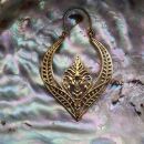 Ohrringe Metall gold Muster03 oval Hängeohrringe...