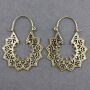 Ohrringe Metall gold Muster04 Hängeohrringe Modeschmuck Boho Ethno