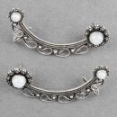 Ohrringe Ear Cuff Metall silber mit Stein Ohrmanschette Modeschmuck Boho Ethno