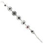 Armband Metall Symbole bunte Steine Armkette Armschmuck Modeschmuck